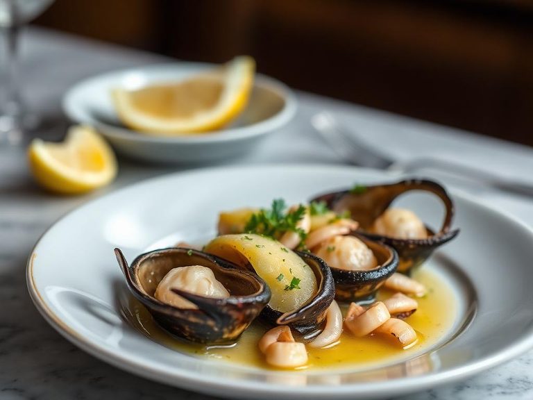 Abalone Scampi with Garlic and Butter