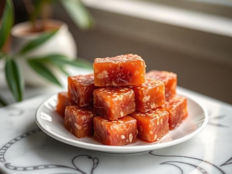 Abiyuch candy (dried or candied fruit, often coated in sugar)