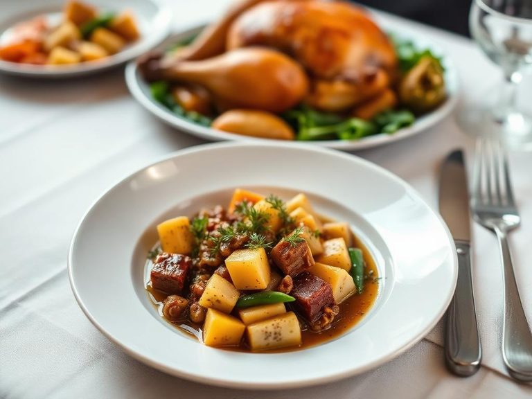 Accompaniment to a roasted chicken or stew