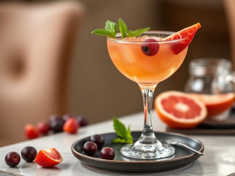 Acerola-infused cocktail or mocktail