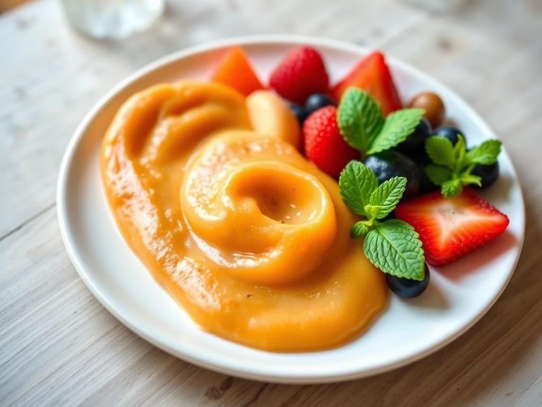 Added to calorie-boosting purees for older infants