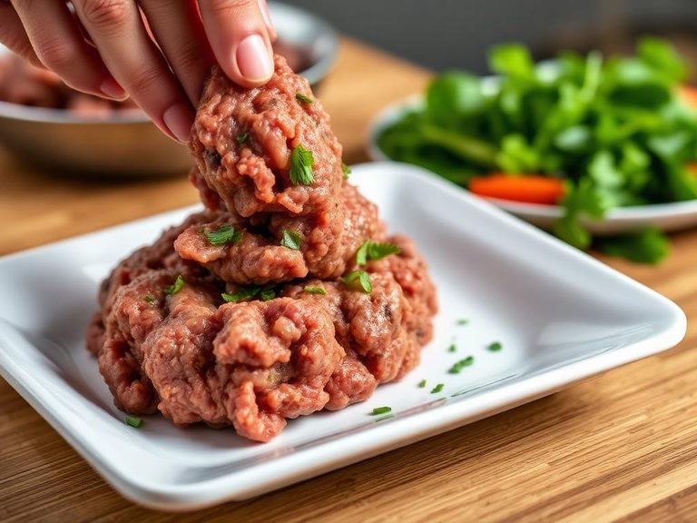 Added to Ground Meat for Burgers or Meatballs