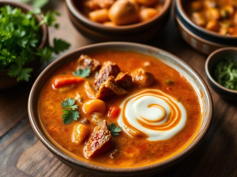 Added to hearty soups and stews