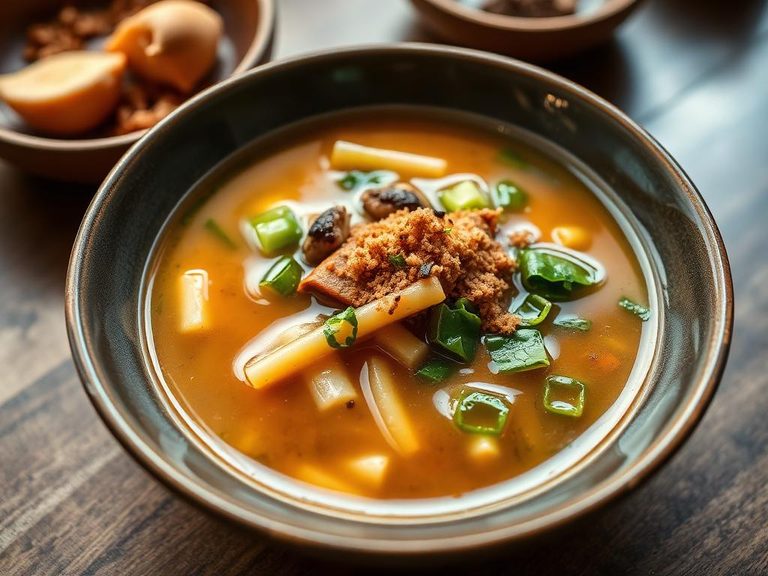 Added to miso soup