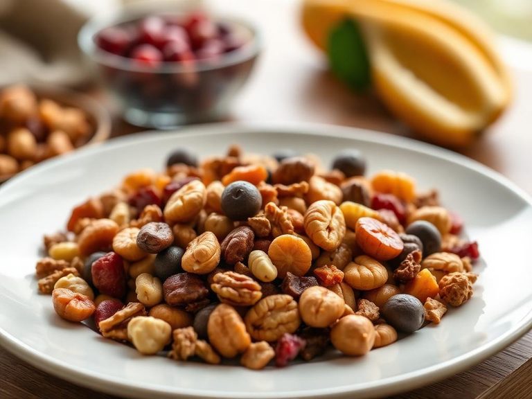 Added to trail mix with nuts and dried fruit