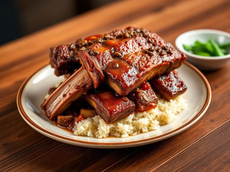 Adobo pork ribs
