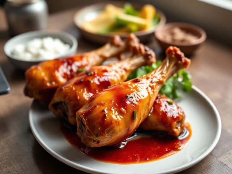 Adobo Turkey Drumsticks