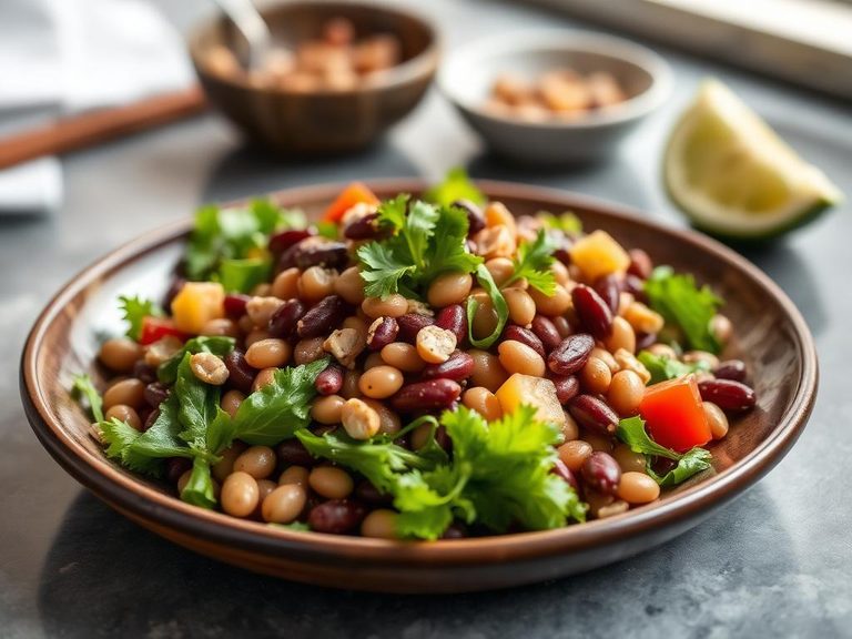 Adzuki Bean Salad with vinaigrette