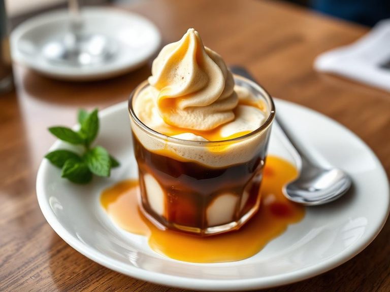 Affogato con gelato
