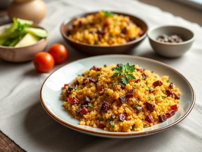 African-style millet couscous