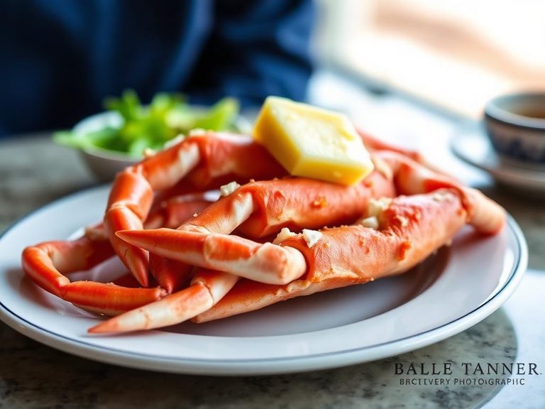 Alaska King Crab Legs with drawn butter
