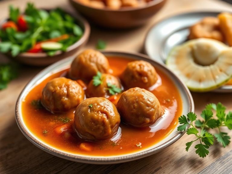 Albondigas soup (as the meatball base)