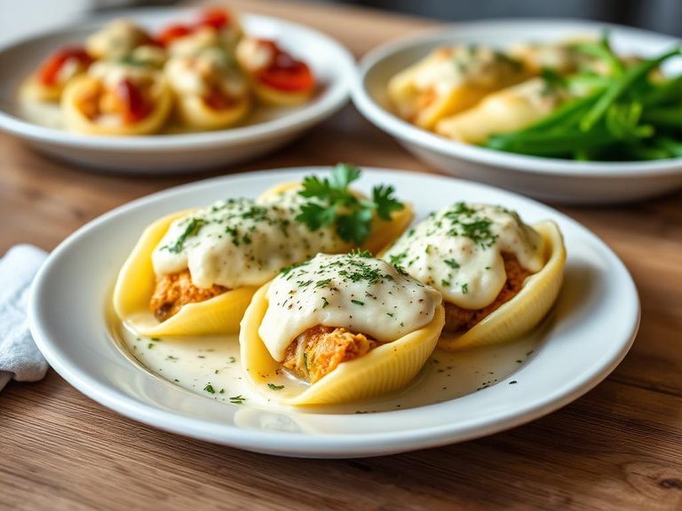 Alfredo Stuffed Shells