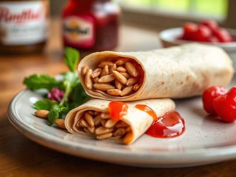Almond butter and jelly wrap