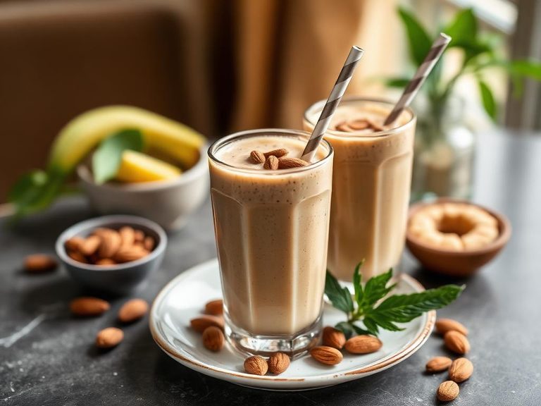 Almond butter smoothies