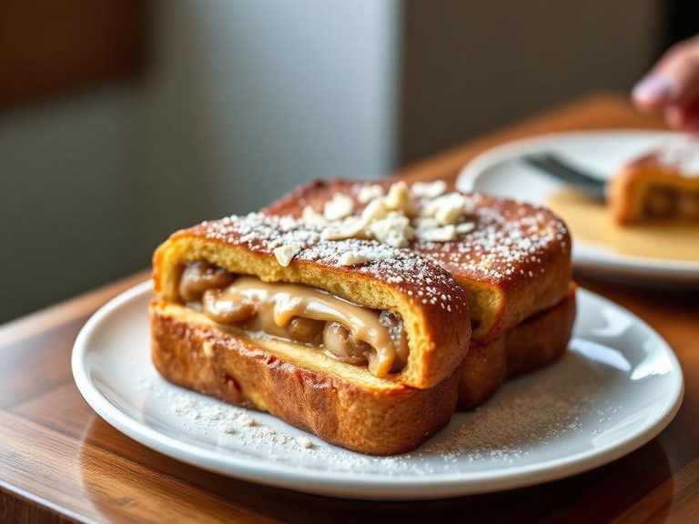 Almond Butter Stuffed French Toast