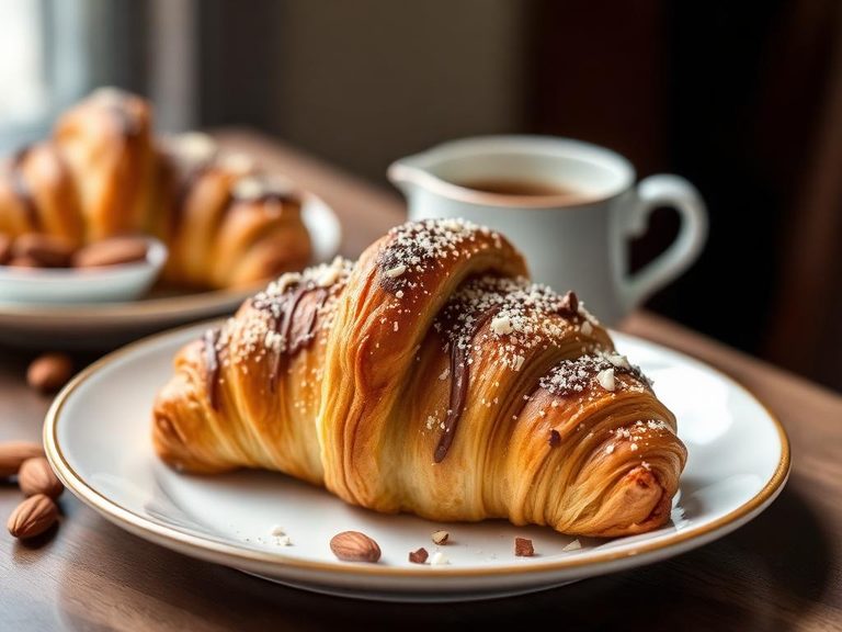 Almond chocolate croissant