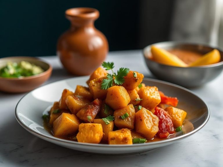 Aloo tuk (Indian dry potato curry)