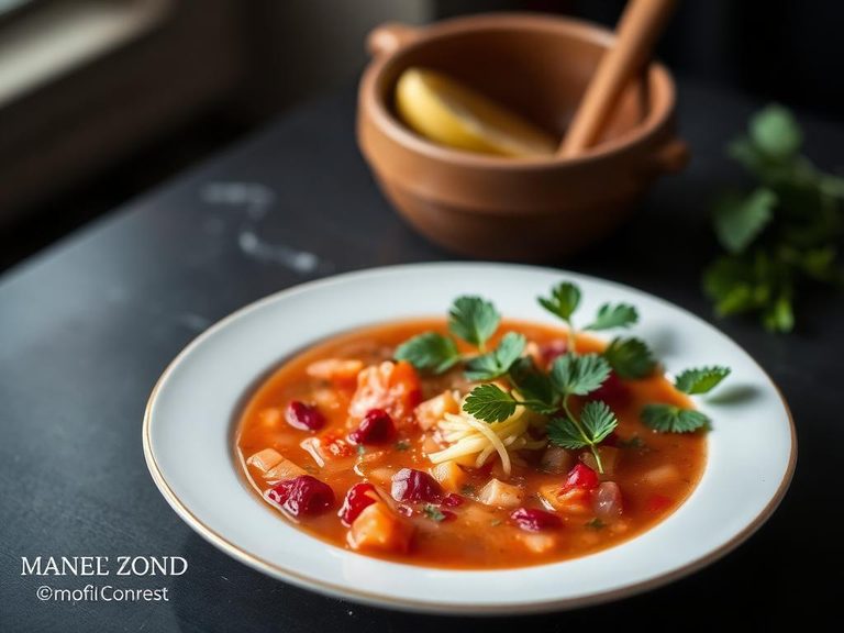 Amaranth soup (e.g., Mexican atole)