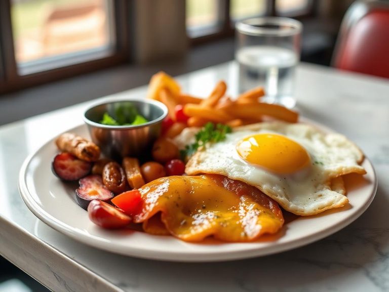 American Diner Breakfast Platter