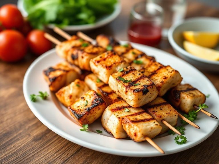 American Grilled Fish Kabobs