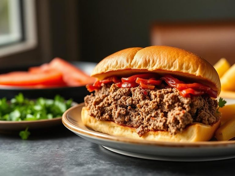 American-style meatloaf sandwich