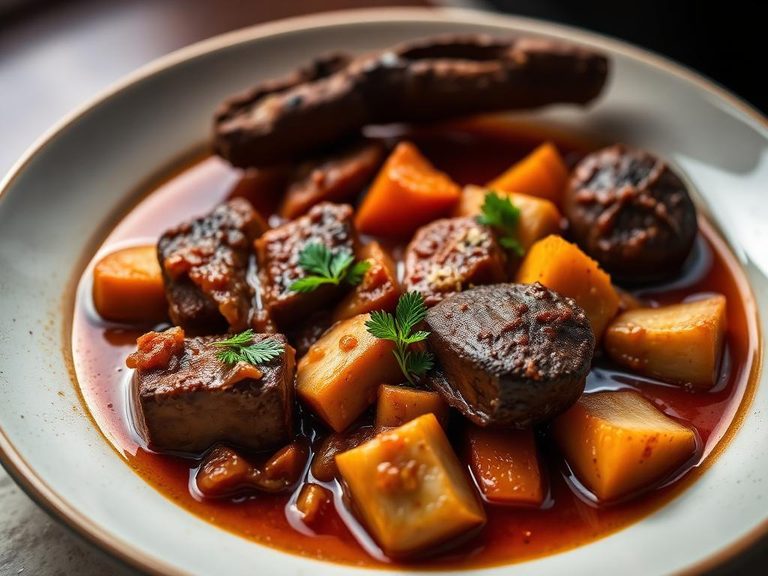 Antelope Stew with Root Vegetables
