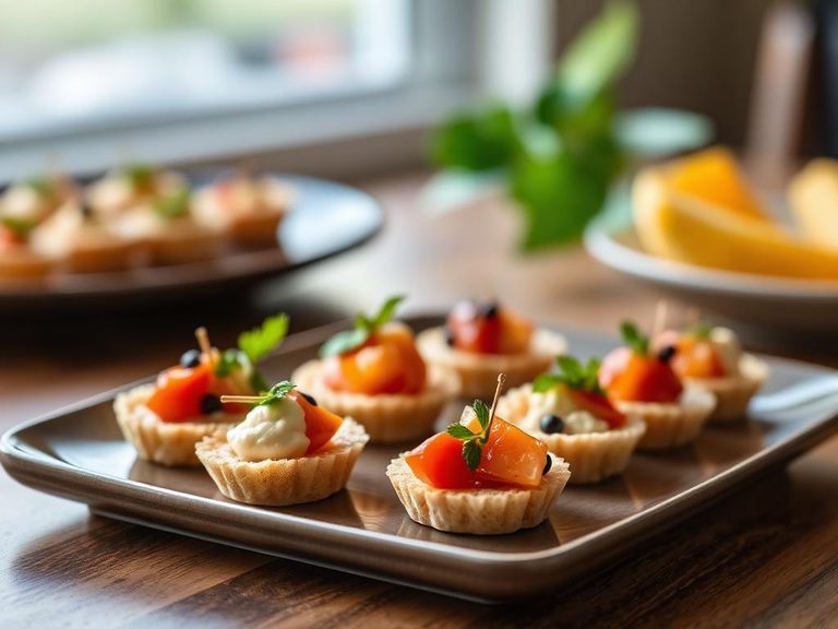 Appetizer canapés