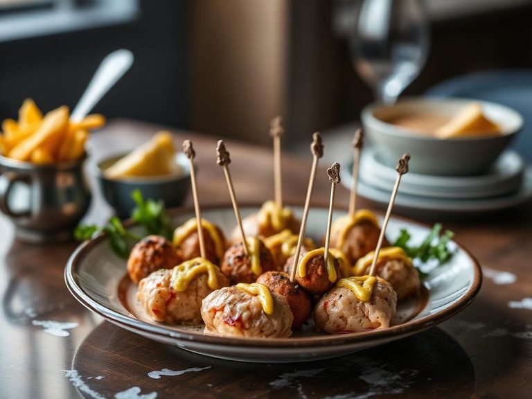 Appetizer Platter with Mustard