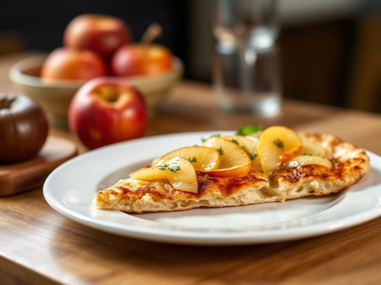 Apple and Cheddar Flatbread