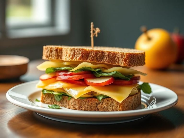 Apple and Cheddar Sandwich