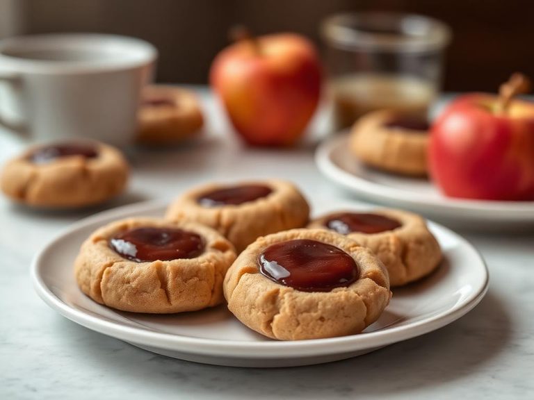Apple Butter Thumbprint Cookies
