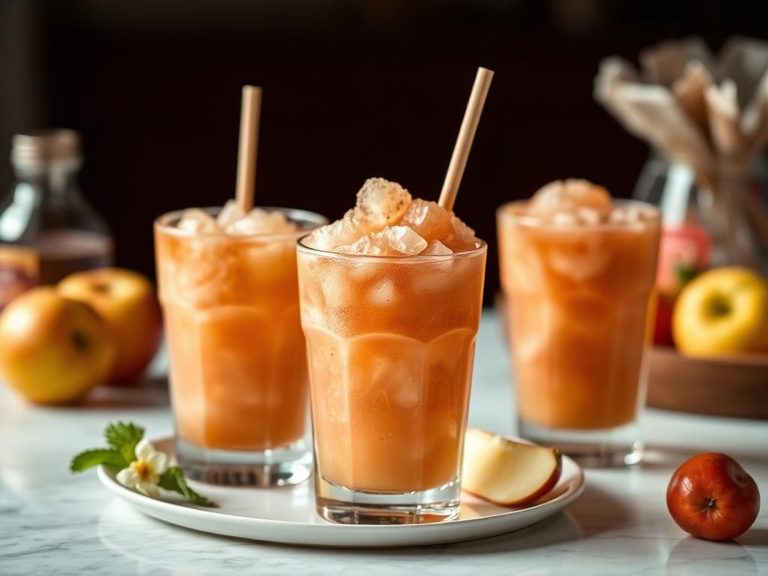 Apple cider slushies