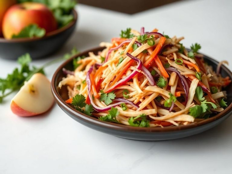 Apple cider vinegar slaw