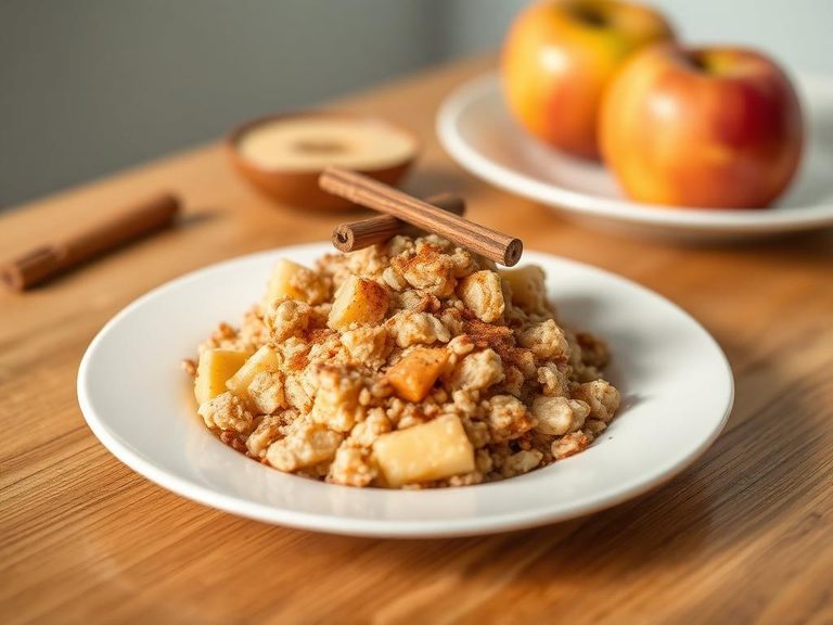 Apple cinnamon oatmeal