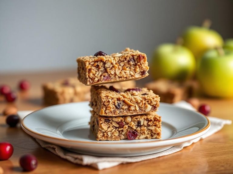Apple Cranberry Almond Granola Bars