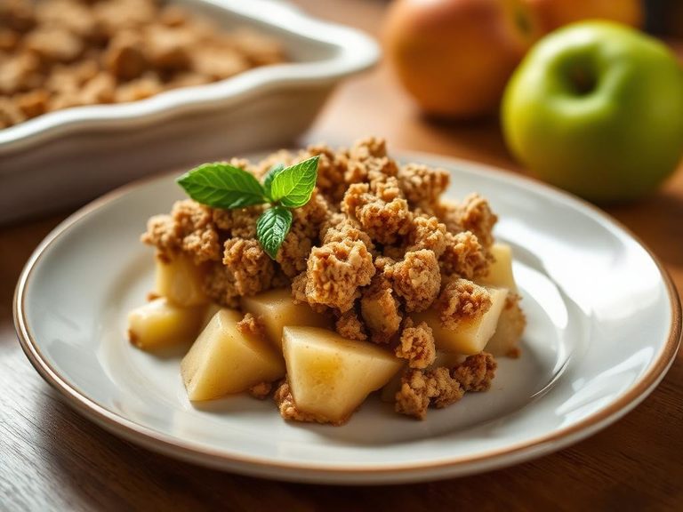 Apple crisp streusel topping