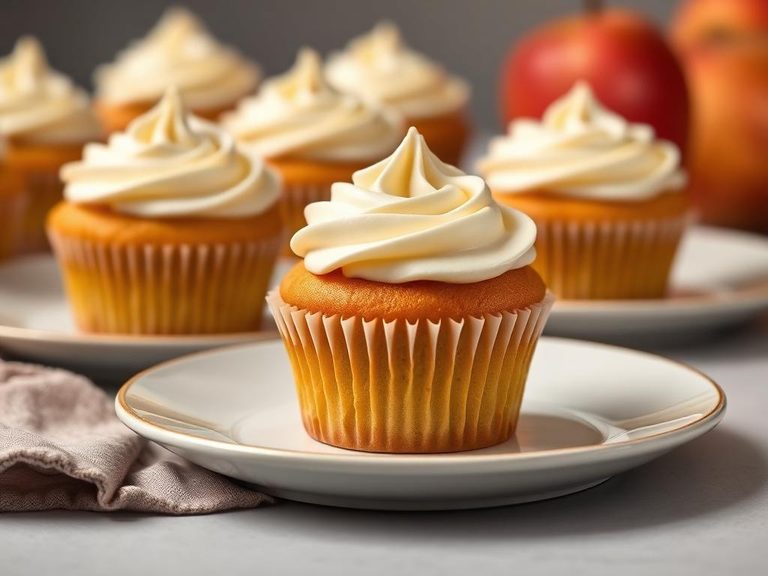 Apple Cupcakes with Cream Cheese Frosting