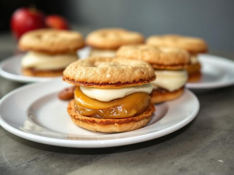 Apple Pie Ice Cream Sandwiches