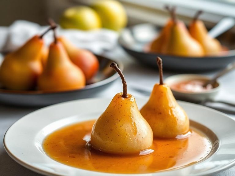 Apple Poached Pears