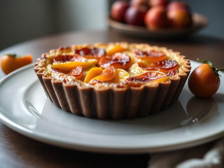 Apricot clafoutis or tart