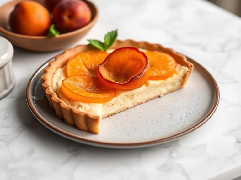 Apricot frangipane tart