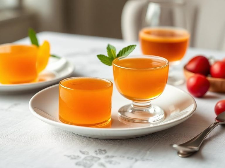 Apricot Gelatin Dessert