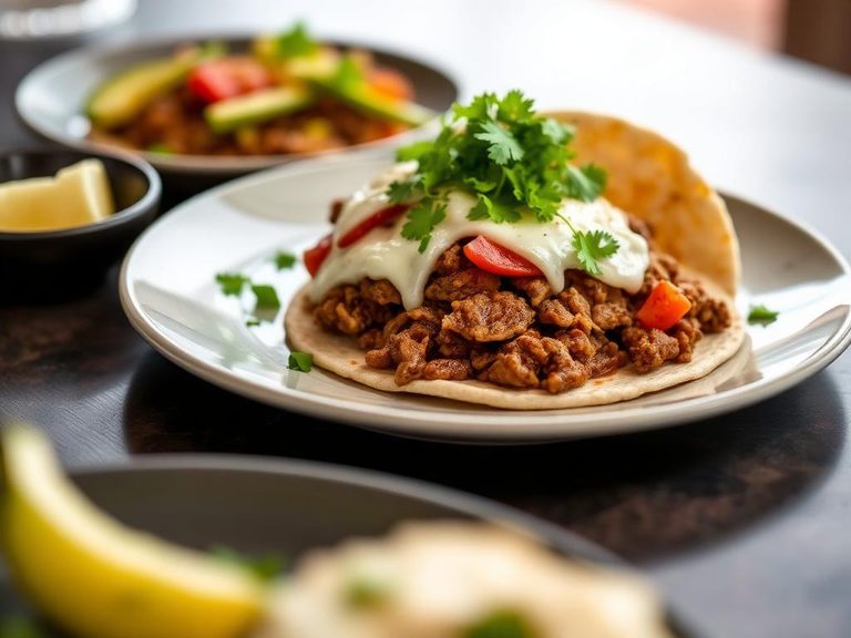 Arepa con Carne Frita
