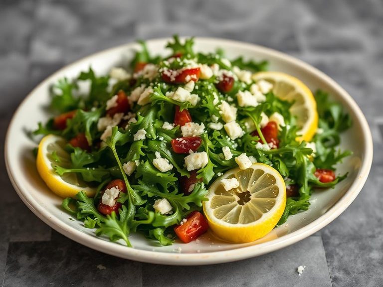 Arugula salad with parmesan and lemon