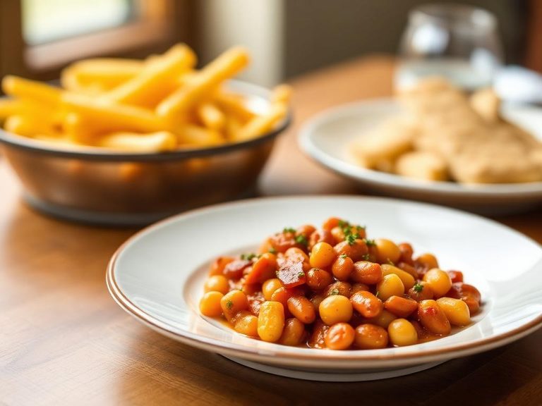 As a side for baked beans