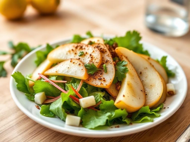 Asian Pear Salad with Lemon Vinaigrette