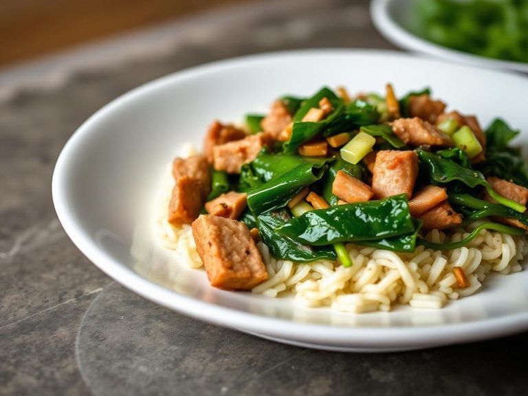 Asian-Style Pork and Greens