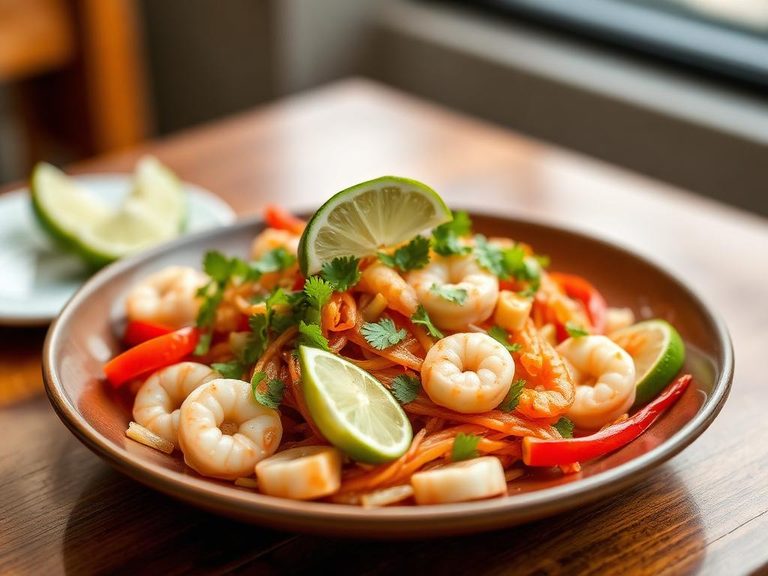 Asian-style Seafood Salad with Lime