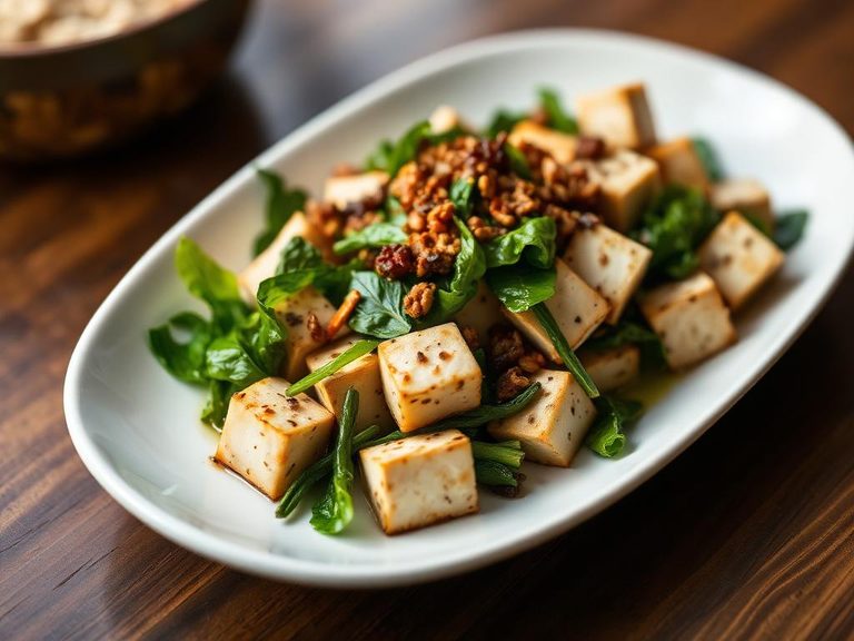 Asian-Style Tofu and Greens